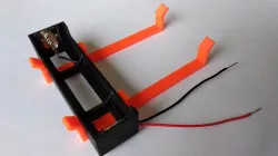 18650 battery holder + breadboard mount