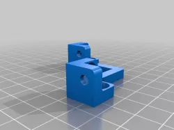 3D printer case with Ikea Lack Table with natural wood feet.