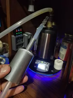 Arizer hot air generator's inline cooler and others brands of vaporizer
