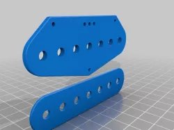 Bobbin for sevenstring T-style guitar bridge pickup