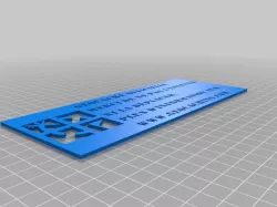 Customizable and parametric stencil geocaching / pochoir geocaching parametrique et personnalisable