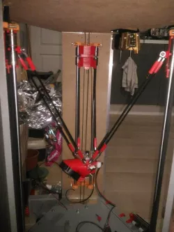 Delta 3D printer with belt tensionner