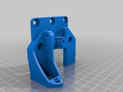E3D V6 Modular Mount remixed for single blower and SN04 autolevel sensor.