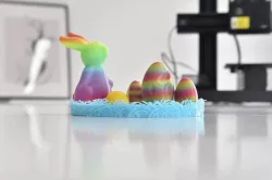 Easter Bunny and Egg, Happy Easter Day!