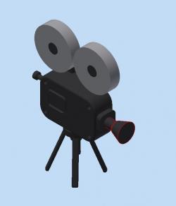 Vintage Movie Camera ~ 3D Model ~ Download #91482734