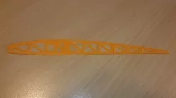 Glider project - printed rib & stencil