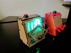 GLOW-IN-DARK PLOT CLOCK (Laser Cut Version)