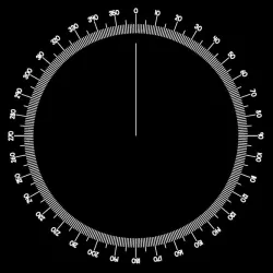 instrument measure of angles montessori protractor for laser engraver and cnc router 