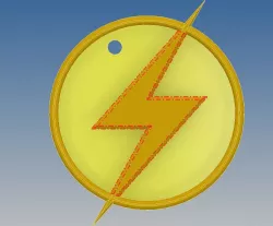 KID FLASH LOGO KEYCHAIN
