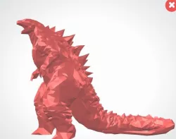Low Poly Godzilla(2014)