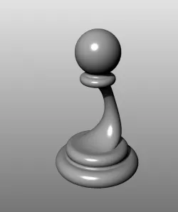 Modern Chess Set (low-res): Pawn
