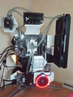 Pc Case am4 clamp, gpu holder, hexagons, ssd mount