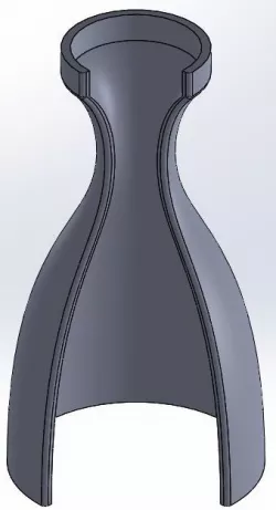 Rocket Engine Nozzle Cutaway