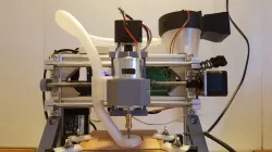 Small cyclone vacuum for tiny CNC machines, with HEPA filter