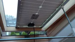 Solar panel window frame