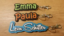 some nameplates / keyrings 