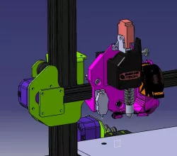 Support Direct Drive Bondtech BMG / moteur NEMA17 Pancake / Hotend All In One EVO + capteur Touch Mi + capteur fin de filament