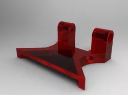 This is a corner mount for the bed plate of a 3D Printer (designed for Ender 2)