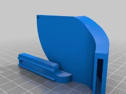 Tronxy X5s HD modular mount E3D v6 wing for stock part cooling fan