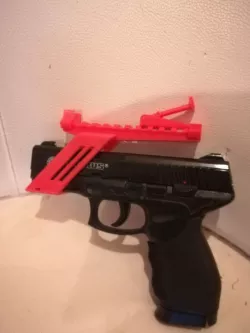 Universal pistol rail adapter and AK-style adjustable sights