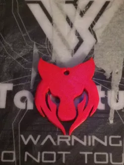 wolf logo key chain