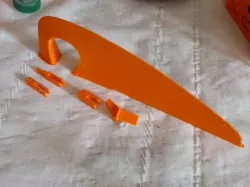 Working Rudder for 3dlab P47, also cleats etc.