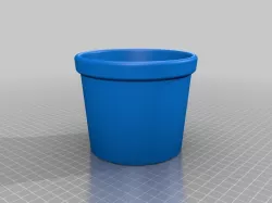 100x100x100 straight wall flower pot