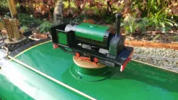 18mm gauge Hunslet steam train