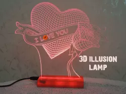 3D Lamp - illusion 