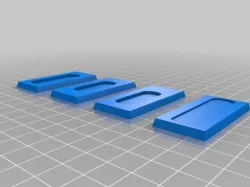 4x Warlord Winged Lancers bases, 50x25  (h=3.5)