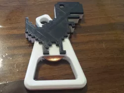 8-bit dino bottle opener