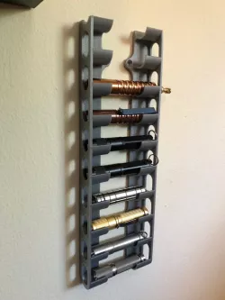 AAA Flashlight Storage Wall Mount