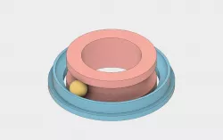 Bearing 20x42x12mm using 6mm BBs