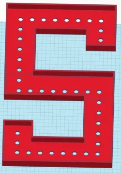 Block S with Pixel holes