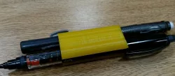 clamp for mechanical pencil + stick eraser 