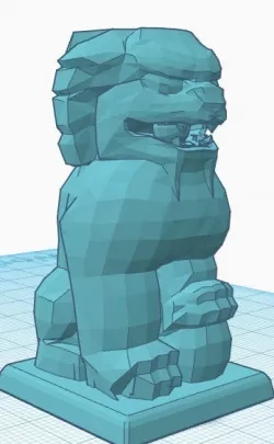 Cracked Asian Lion / Foo Dog