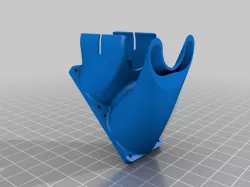 Double fan duct