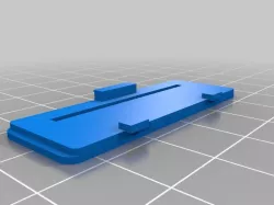 Flipped battery cover; Prints flat on surface. Sized 110% of original.