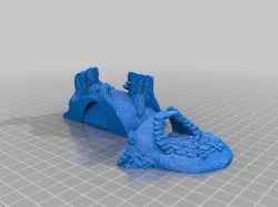 Forest Barrow Entrance compatible to OpenForge 2.0 Rough Stone