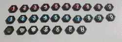 Hexagonal Numbered Tokens