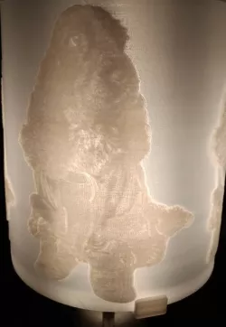 Litophane lamp shade Cocker Spaniel (Sylvester)