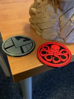 Marvel SHIELD and Hydra Emblems