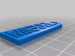 MIGUEL Customized Simple Name Fob