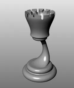 Modern Chess Set (low-res): Rook