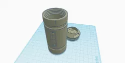 Monster Inc. Scream canister with twist lid