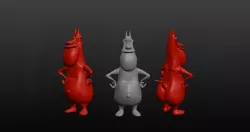 Mr. Red from Cow and Chicken