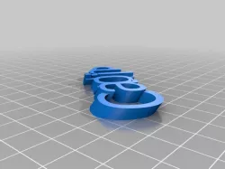 My Customized iamburny's  Text - Name Keyring / Carolin