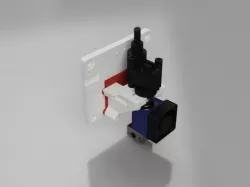 Piezo adapter for 3-Wheeled/Linear Rail D-Bot Carriage