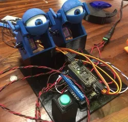 Programmable Animatronic Eyeball Mechanism Demo