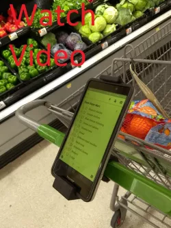 Shopping Cart Phone Holder